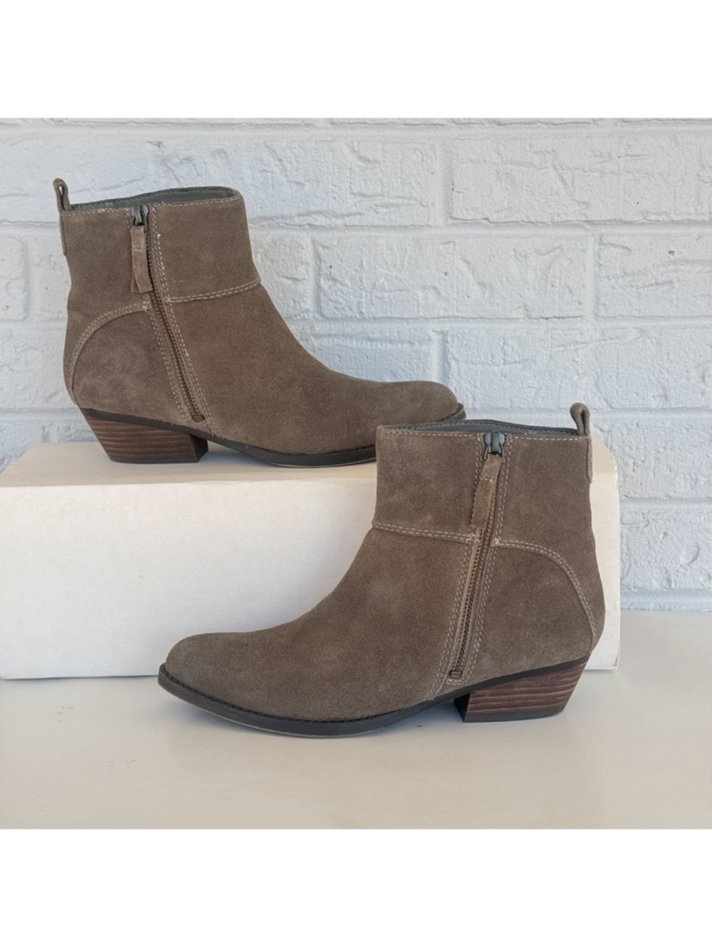 Nine West Vintage Suede Leather Ankle Booties Women's 8